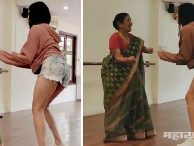 Ada Shrma Dance with Grand Mother