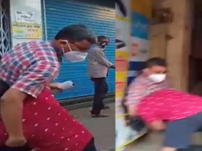 RT-PCR चाचणीवेळी नाकात नळी तुटली | डॉक्टरांना शिवीगाळ करत मारहाण