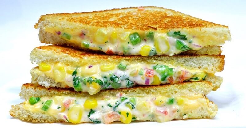 Corn cheese sandwich recipe