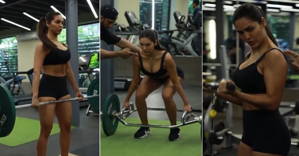 Esha-Gupta-Gym-Video