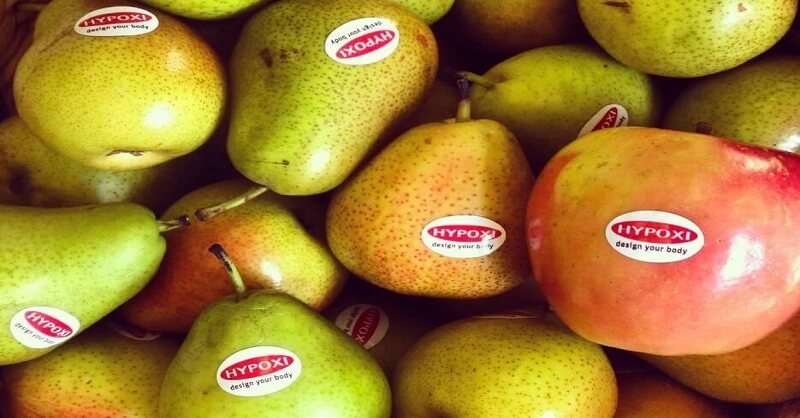 Fruit with stickers unhealthy