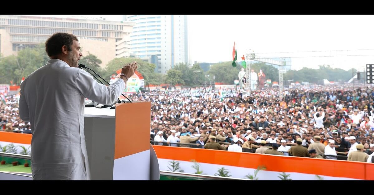 Rahul Gandhi rally in Gujarat