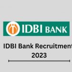 IDBI Bank Recruitment 2023