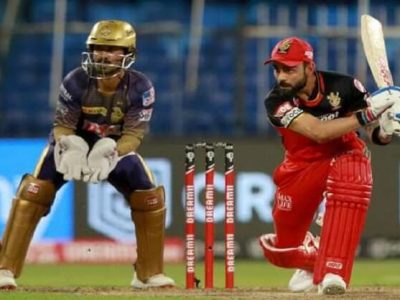 IPL 2021 | KKR vs RCB LIVE | आरसीबीला मोठा धक्का | कर्णधार कोहली बाद