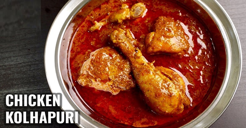 Kolhapuri Chicken Masala recipe in Marathi