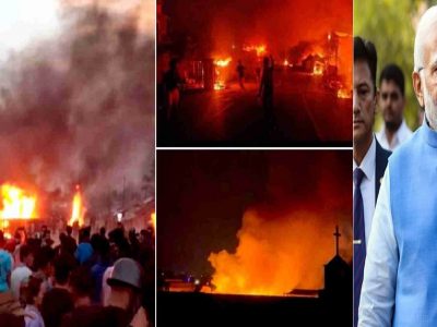Manipur Violence | भाजपाची सत्ता असलेल्या मणिपूर हिंसाचारात लाखो घर-संसार उध्वस्त, मुलांच्या शाळाही जळून राख, महिलांचा रोष रस्त्यावर