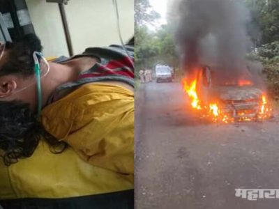स्वाभिमानी पक्षाच्या उमेदवारावर गोळीबार, गाडी पेटवली