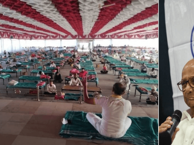 राज्यावर कोरोना संकट | राष्ट्रवादीच्या आमदाराने उभारलं ११०० बेडचं कोविड सेंटर | १०० बेड्सना ऑक्सिजन सुविधा