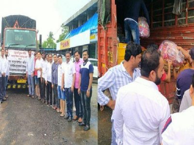 महाड तळिये दुर्घटना | राष्ट्रवादी युवक काँग्रेसकडून आपत्तीग्रस्तांच्या मदतीसाठी पहिला टेम्पो महाडच्या दिशेने