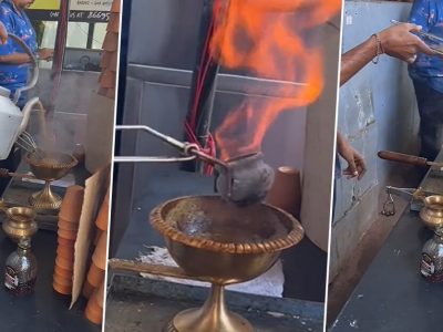 Old Monk Tea Video | काय बोलता! कुल्हड ओल्ड मॉन्क रम चाय? ही ओल्ड मॉन्क चाय पिण्यासाठी तरुणांच्या रांगा