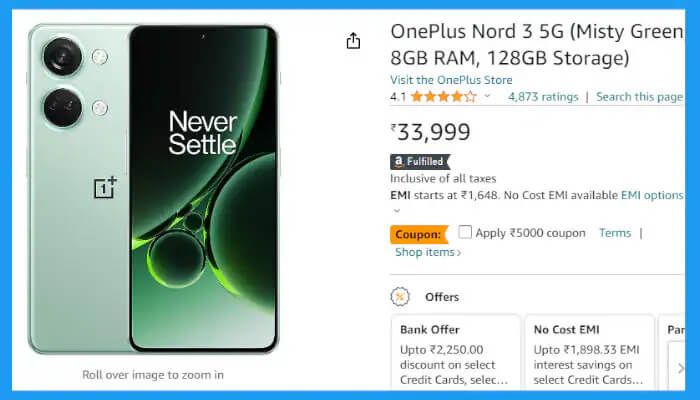 OnePlus Nord 3 5G Amazon (1)