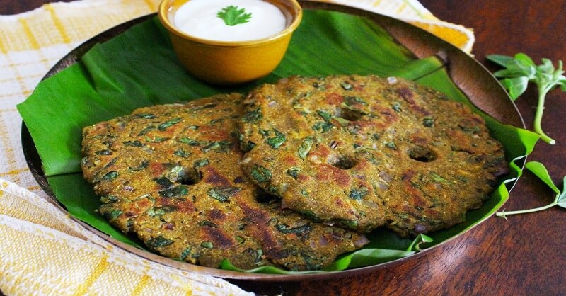 Palebhaji Chi Thalipeeth recipe in Marathi
