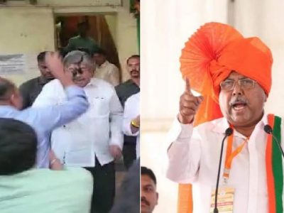 निषेध नोंदवणाऱ्या व्यक्तीने समोरून शाईफेक केली, चंद्रकांतदादा म्हणाले ‘हिंमत असेल तर समोर या!’ नेटिझन्सच्या प्रतिक्रिया