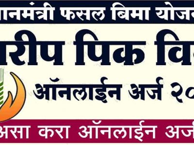 खरीप पिक विमा २०२१ साठी ऑनलाईन अर्ज असा करा | वाचा संपूर्ण माहिती आणि त्वरा करा