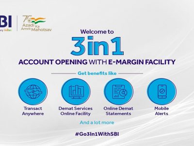 SBI 3-in-1 Account | पेपरलेस ट्रेडिंगसाठी SBI बँकेचे बचत बँक खाते, डिमॅट आणि ऑनलाइन ट्रेडिंग खाते एकाच वेळी लिंक