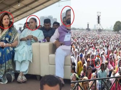 अमित शाहांना वेळ नव्हता म्हणून कडक उन्हाळ्यातील दुपारची वेळ? श्री सदस्यांसाठी कोणतीच सोय नव्हती, पण शिंदे समर्थकांसाठी शाही सुविधा