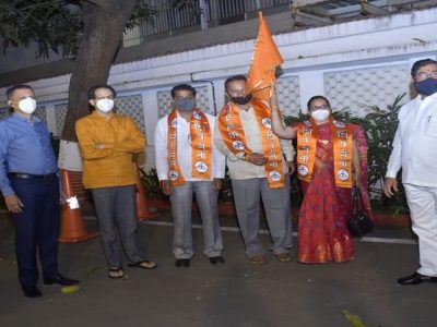कोल्हापूर | विद्यमान नगरसेवक आणि माजी नगरसेवकांचा शिवसेनेत जाहीर प्रवेश