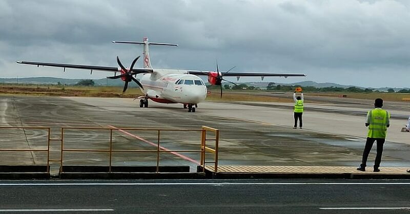 Sindhudurg Airport सिंधुदुर्ग विमानतळावर विमानाचे सुरक्षित ‘टेस्ट