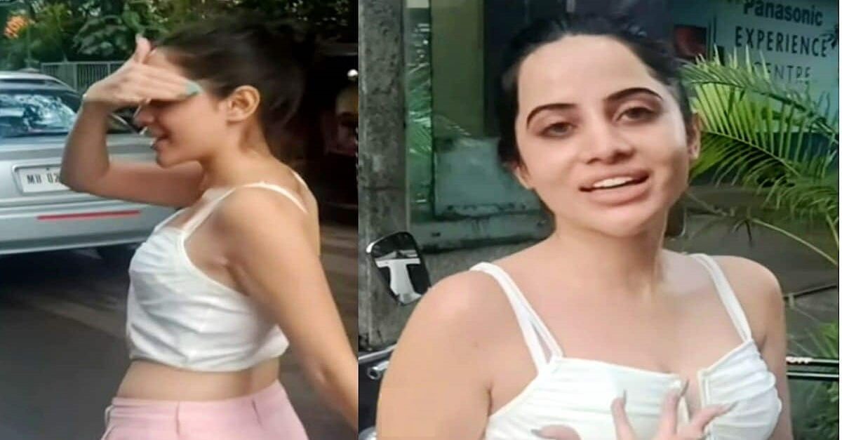 Urfi Javed without makeup caught in camera Video Viral