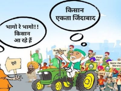 उत्तरप्रदेशमध्ये संयुक्त किसान मोर्चा आणि भाजपामध्ये रंगले पोस्टर वॉर