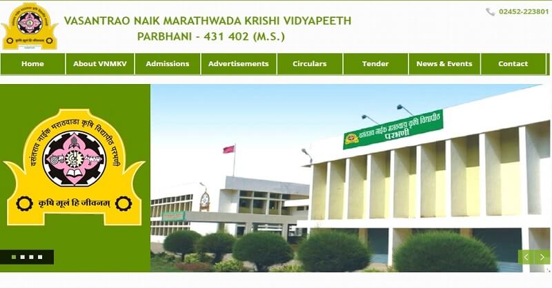 VNMKV Parbhani Recruitment 2021