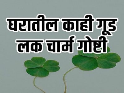 Vastu Shastra Tips | तुमच्या घरात आहेत का ‘या’ गूड लक गोष्टी? – नक्की वाचा