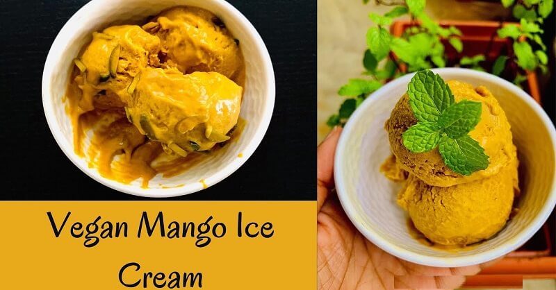 Vegan Mango ice cream