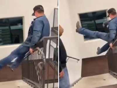 Viral Video | मद्यधूंद अवस्थेत ही व्यक्ती इमारतीतील पायऱ्यांवर खेळत होती, पण असा धक्कादायक अपघात घडला, व्हिडीओ प्रचंड व्हायरल