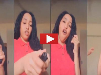 Viral Video | ती पिस्तूल दाखवून स्टंट व्हिडिओ बनवत होती, डोक्याजवळ बुलेट फायर झाली, हादरवून टाकणारा व्हिडिओ व्हायरल