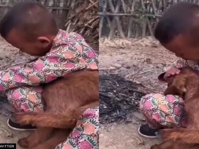Viral Video | जेव्हा कडाक्याच्या थंडीत चिमुकला मुक्या प्राण्याला आगीच्या उष्णतेची उब देतो, व्हिडिओ प्रचंड व्हायरल