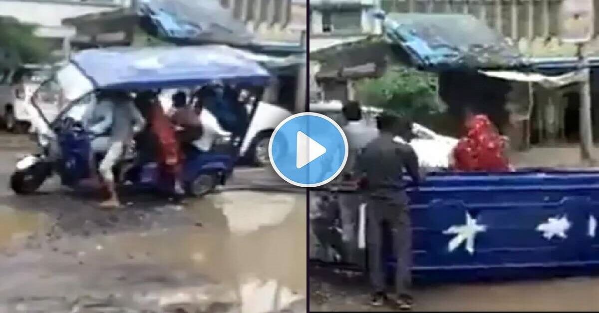 Rickshaw Accident Video Viral 