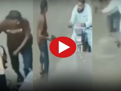 Viral Video | गुंड बाईक वरून उतरला आणि त्या व्यक्तीवर रिव्हॉल्वर रोखून मोबाईल-पैसे काढ म्हणाला, पुढे असं धक्कादायक घडलं