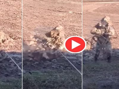 Video Viral | अंतराळवीर अंतराळात असतात माहिती होतं, पण हा अंतराळवीर पृथ्वीवरील घट्ट चिखलातून वेगाने अचानक आला, पहा व्हिडिओ