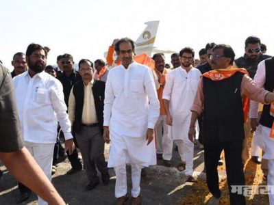 Udhav thackeray used reliance industries air plane for Ayodhya tour
