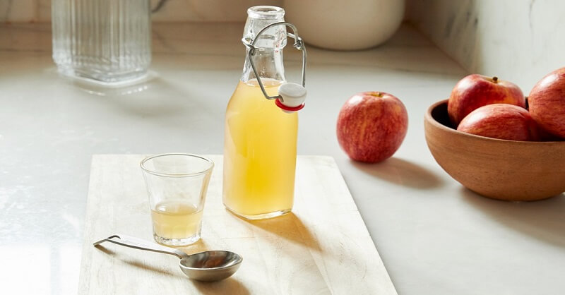 Healthy drink apple cider vinegar