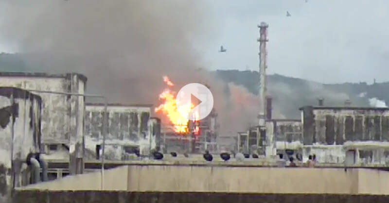 Explosion in BPCL Chembur plant Explosion in BPCL Chembur plant