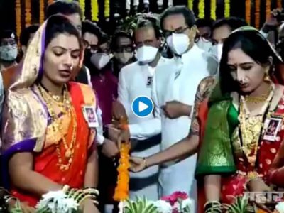 मुख्यमंत्री आणि उपमुख्यमंत्री यांच्या उपस्थितीत शिवजन्म सोहळा पार पडला