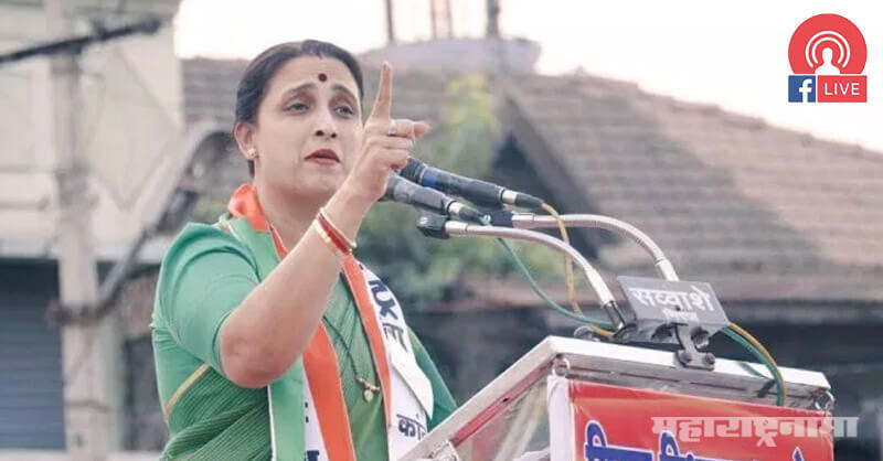 NCP Chitra Wagh, Chitra Wagh, BJP Chitra Wagh, BJP Maharashtra, Sharad Pawar, Ajit Pawar, Supriya Sule, Assembly Election 2019