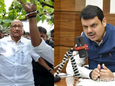 पवारांनी शेतकऱ्यांच्या नुकसानग्रस्त भागांना प्रत्यक्ष भेटी देताच ‘डिजिटल’ सत्ताधारी जमिनीवर