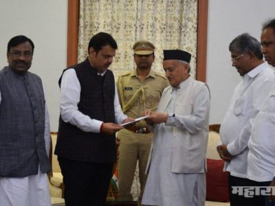 देवेंद्र फडणवीसांचा मुख्यमंत्री पदाचा राजीनामा