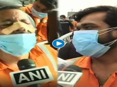 VIDEO | 11 तासानंतर समुद्राच्या जीवघेण्या लाटांमधून सुटका, ONGC कामगार ढसाढसा रडला