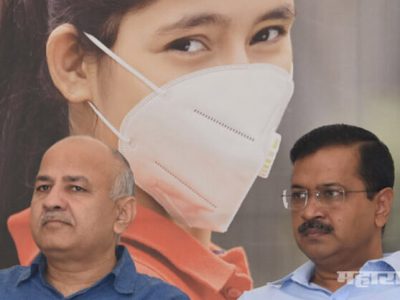 प्रदूषणामुळे विजयानंतर फटाके न फोडण्याचे केजरीवाल यांचे कार्यकर्त्यांना आदेश