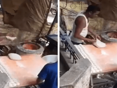VIDEO | हॉटेलमध्ये तंंदूर रोटी बनवताना किळसवाणा प्रकार
