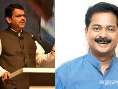 cm devendra fadnavis attack on shiv sena leader aadesh bandekar at Palghar speech