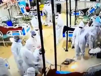VIDEO | मुंबईतील कोविड रुग्णालयातील आग सतर्क कर्मचाऱ्यांनी विझवली