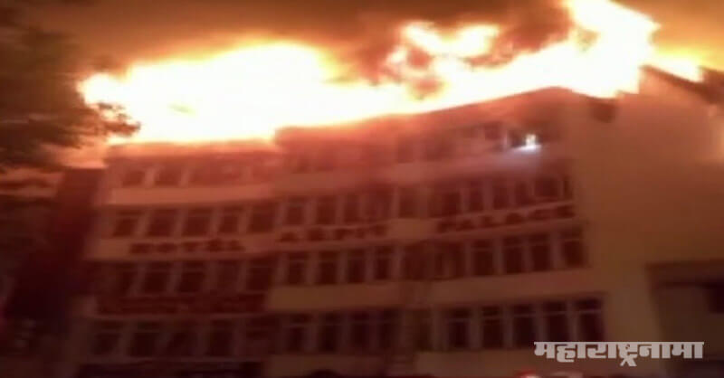 heavy fire at delhi karolbagh arpit palace hotel and nine deaths heavy fire at delhi karolbagh arpit palace hotel and nine deaths