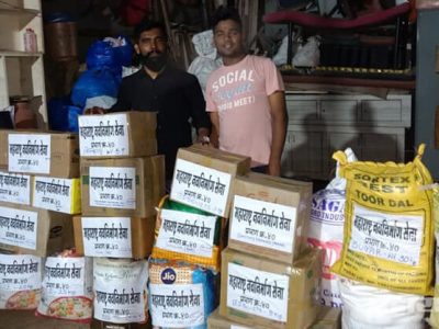 MNS workers helping hands for Kerala flood affected peoples