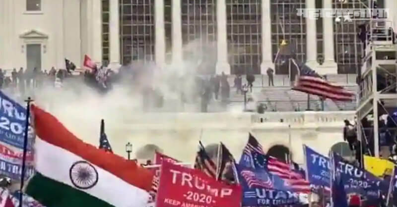 Indian flag, US capitol protests, Donald trump, Joe Biden