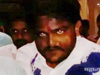 Madhya pradesh ink thrown at Patidar leader hardik patel in ujjain