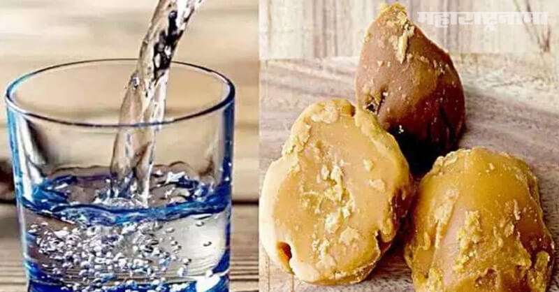 Jaggery with hot water, Reduce weight, health fitness